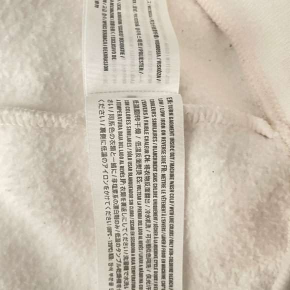 Abercrombie & Fitch White Lace Detail Sweatshirt Sz S - Picture 7 of 7